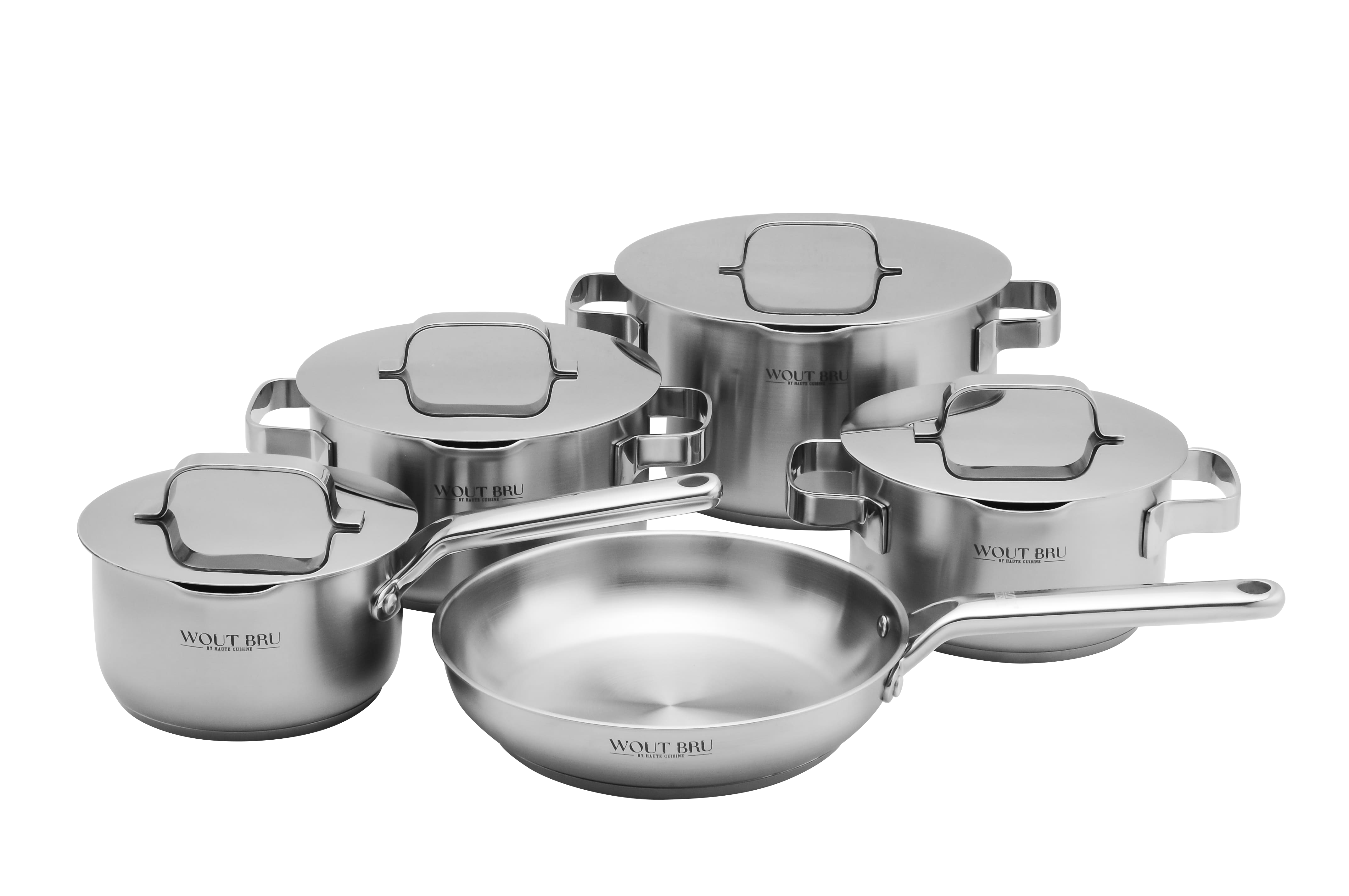 Wout Bru Signature Inox kookset 5 dlg