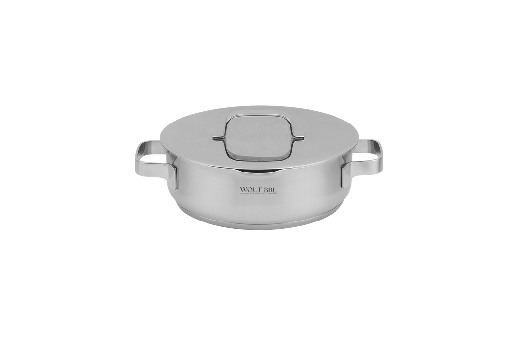 Stainless steel roasting bowl 24 cm