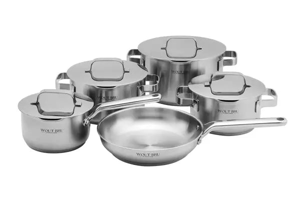 Wout Bru Signature Inox kookset 5 dlg